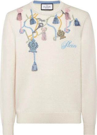 Philipp Plein Maglione in cotone - Toni neutri