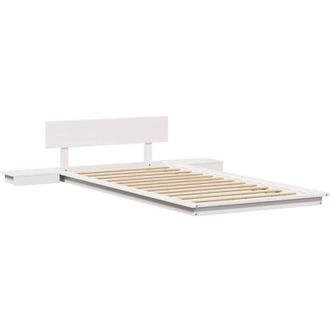 vidaXL Estructura De Cama Blanco 90 X 190 Cm Madera Vidaxl