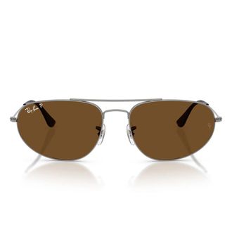Ray-Ban Sunglasses Rb3945 004/57 Gunmetal/Brown Unisex Polarized