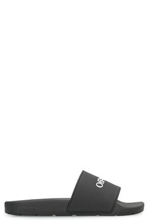 サンダル・ミュール Off-White Bow Padded Slides - Off White - Blue - Leather Off-White Extra Padded Bow Slides | Black | FARFETCH