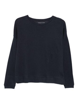 Majestic Filatures Cotton And Cashmere Blend Crew Neck Sweater
