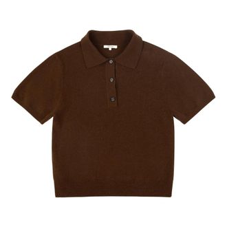 Entire studios Polo Shirts, male, Brown, Size: XL/2XL Half-Button Polo
