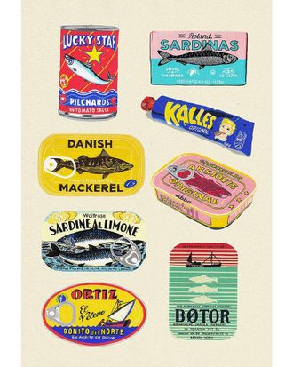 iCanvas Canned Fish By Studio Mandariini Wall Art