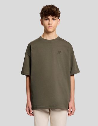 Lyle & Scott Lyle And Scott Mens Heavy Weight Relaxed T-Shirt - Tan - Size: 15/16 y