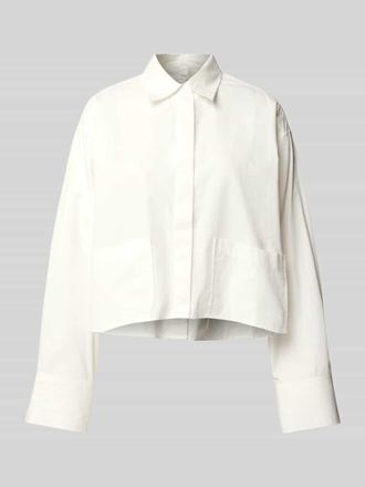 Vero Moda Relaxed Fit Bluse mit aufgesetzten Taschen Modell LEE in Weiss, Gr&ouml;&szlig;e 40