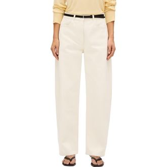 Another Tomorrow Denim Curved Pant in Ecru at Nordstrom, Size 38 32 It