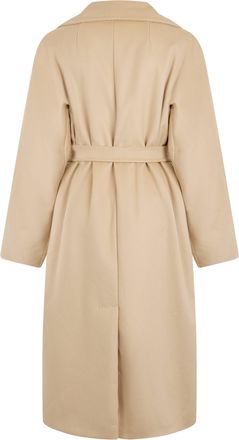 Max Mara Womens Wool Coat Resina Almond Virgin