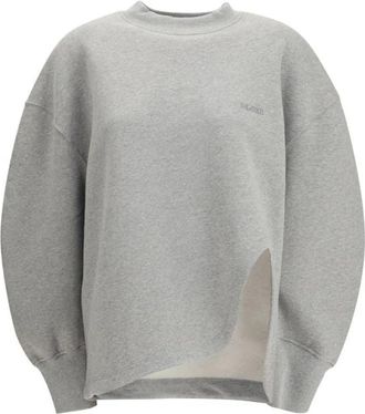 The Attico Oversized Sweatshirt - Dames - Sweatshirts - Grijs - 2XS - Katoen - Hoodies & sweatvesten