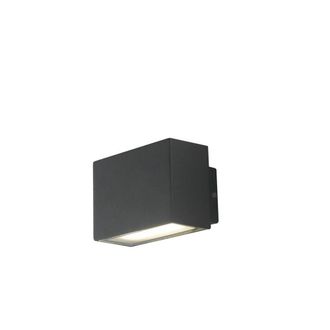 Netlighting Agera Outdoor Integrated LED Aluminum Wall Lamp Black Matt IP54 4000K