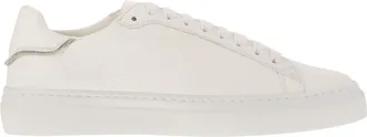 Fabiana Filippi Leather Trainers With Diamond Thread