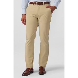 Mizzen+Main Helmsman Athletic Fit Performance Chinos in Light Khaki at Nordstrom, Size 38 X 32