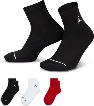 Nike Jordan Everyday Ankle Socks (3 Pairs) in Multicolor | DX9655-902