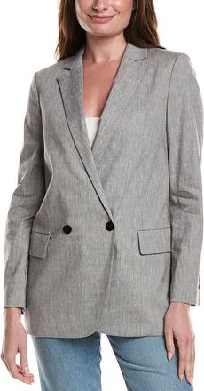 Theory Double Breasted Oversized Boy Jacket