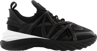 Jimmy Choo London Cosmos/M Neoprene and Leather Trainers