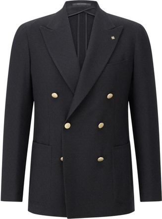 Tagliatore Dubbelrijig jasje van zuivere wol - Heren - Blazers - Zwart - 3XL - Wol - Jassen