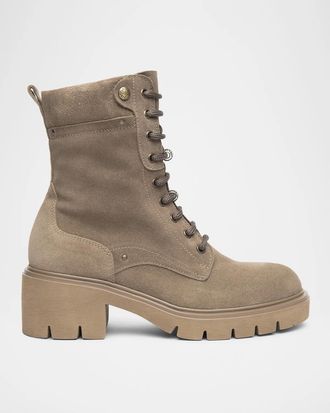 Nero Giardini 60mm Suede Combat Boots