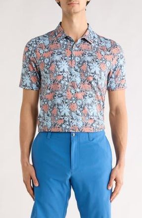 Travis Mathew Sands Featherweight Knit Polo in Heather Medium Grey at Nordstrom Rack, Size Xx-Large