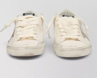 Golden Goose sneakers round toe rubber sole star detail