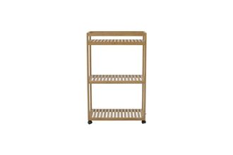 Bloomingville Estante de almacenamiento de bamb&uacute; beige