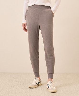 Pact Everyday Organic Cotton Airplane Joggers in Deep Taupe Heather at Nordstrom, Size Xx-Large