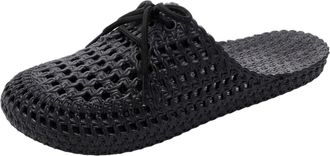 Generic Flat Slippers For Women Summer Peep Toe Slippers For Women Womens Hollow Slippers Open Toe Slip On Flat Summer House Slipper Beach Sliders Women Summe