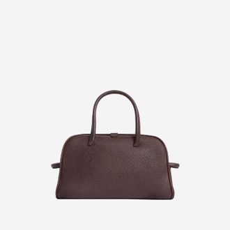 Jacquemus Womens Shoulder Bag Il Piccolo Turismo Dark Brown Leather