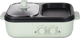 OEM Olla Multifunci&oacute;n De 110 V Para Shabu-shabu Y Parrilla, Horno El&eacute;ctrico Multifunci&oacute;n Para El Hogar, Parrilla El&eacute;ctrica Y Barbacoa
