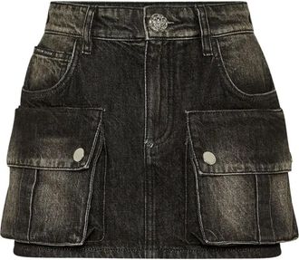 Philipp Plein Gonna con tasche - Nero