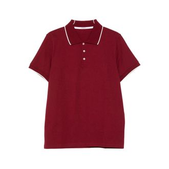 Saint Laurent Polo Shirt - male - Saint Laurent - Polo Shirts - Red - 2XL - Tops