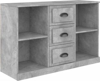 vidaXL Sideboard Concrete Grey 104.5x35.5x67.5 cm Engineered Wood Vidaxl