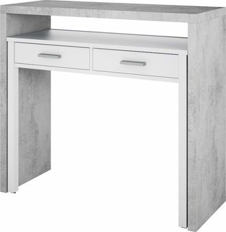 For&eacute;s Consola Escritorio Cemento