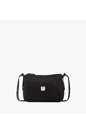 MCM Small Aren Nova Crossbody in Monogram ECONYL in Black at Nordstrom