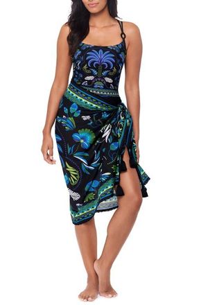 Magic Suit By Miraclesuit Taj Mahal Pareo Cover-Up Skirt in Black Multi at Nordstrom