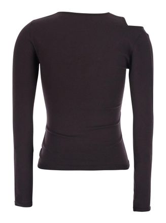 Federica Tosi Cutout Viscose Blouse - Brown