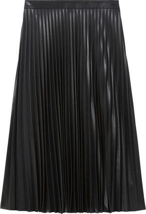 Proenza Schouler faux-leather pleated skirt - women - Polyurethane - 10 - Black
