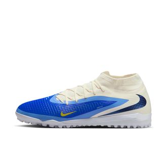 Nike Mens Phantom 6 High Academy Turf Soccer Shoes in Blue | HQ2282-400