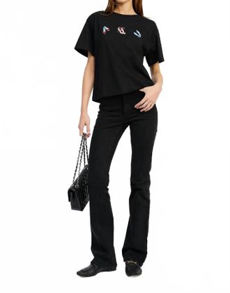 En Saison Womens Head Over Heels Top In Black