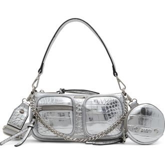 Aldo Everydayx Crossbody Bag in Silver at Nordstrom