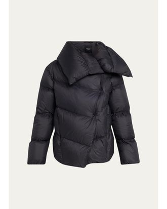 Theory Asymmetric Duvet Puffer Jacket