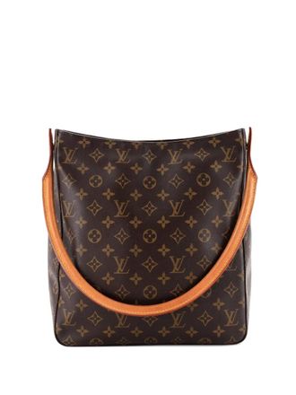 Louis Vuitton Looping Handbag Monogram Canvas GM shoulder bag - Bruin