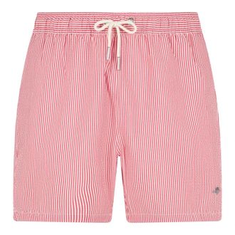 GANT Beachwear, male, Pink, Size: M Striped Seersucker Swim Shorts