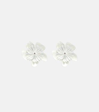 Chlo&eacute; Floral clip-on earrings