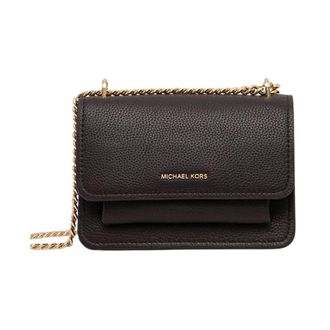 Michael Kors Claire Piccola Borsa a Spalla Convertibile in Pelle Grana Saffiano - - Bags - Donna - Marrone - ONE SIZE