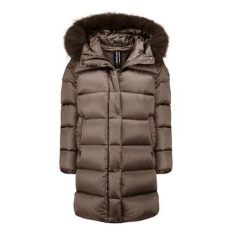 Bomboogie Abrigo largo de plum&oacute;n - Coats - Mujer - Marr&oacute;n - XL