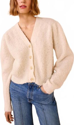Ulla Johnson Kira V-Neck Cardigan In Cowrie