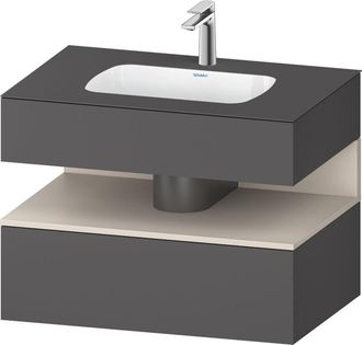 Duravit Qatego Lavabo Encastrado Con Base De Lavabo Consola, - Duravit