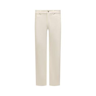 Jil Sander Witte Katoenen Jeans Denim