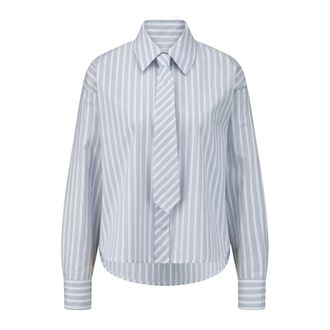 Riani Blusa de Raya con Lazo - Blouses & Shirts - Mujer - Azul - S