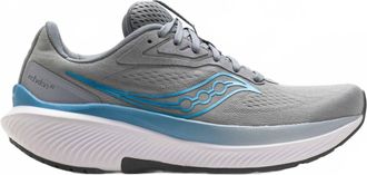Saucony Womens Echelon 10 Running Shoes Extra Wide In Gray/lt Blue