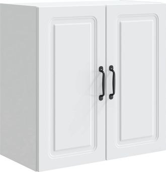 vidaXL Armario De Pared 59 X 31 X 60 Cm Madera De Ingenier&iacute;a Blanco Vidaxl